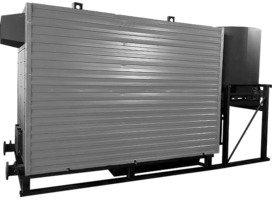 Котел КВр-0,9ДВО древесные отходы